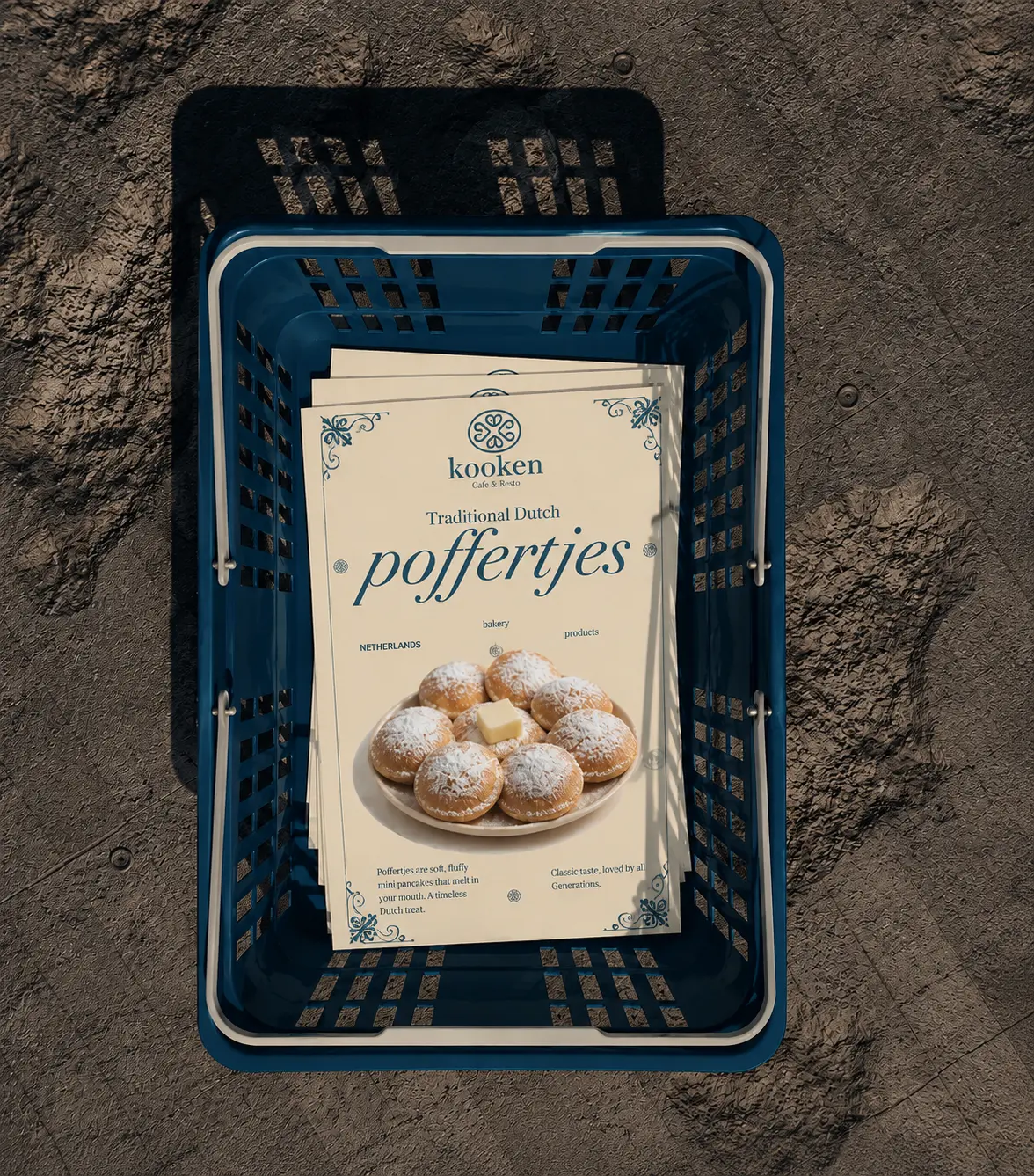 Traditional Dutch poffertjes at Kooken